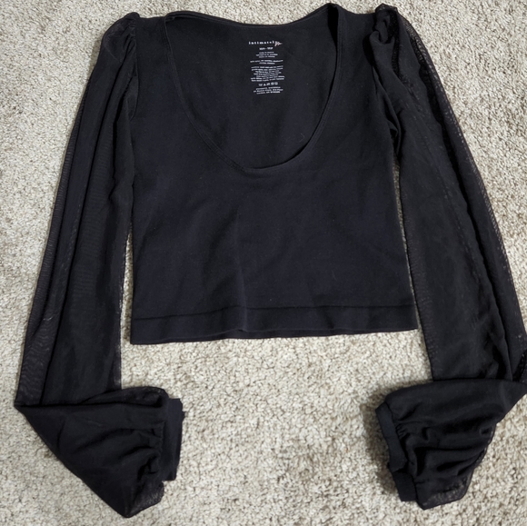 Free people Lost In Love Seamless Top in Black | Size XS/S - Picture 4 of 4